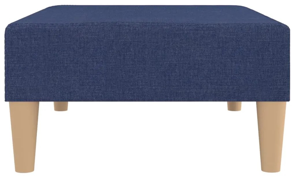 Apoio de pés tecido 78x56x32 azul