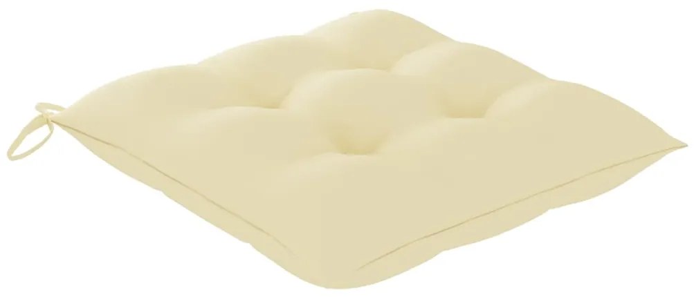 Cadeiras de jantar p/ jardim 8 pcs c/ almofadões acácia maciça