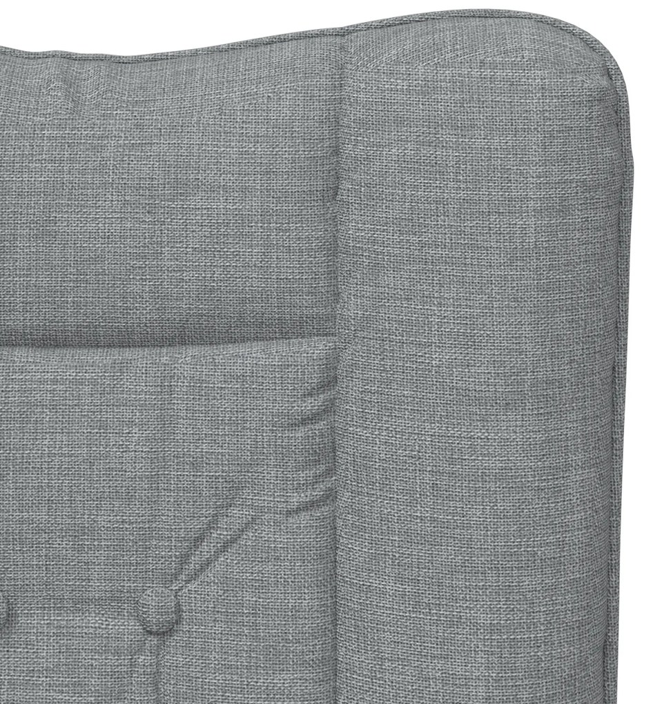 Poltrona Relaxante vidaXL em Tecido Cinzento-Claro