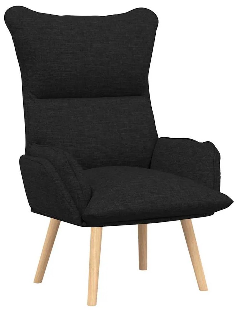 Cadeira Relaxante vidaXL Preto Tecido