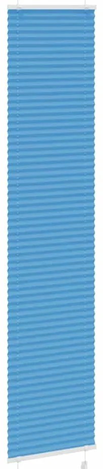 Plissado Cego Azul 45x200 cm Largura Tecido 44,4 cm Poliéster