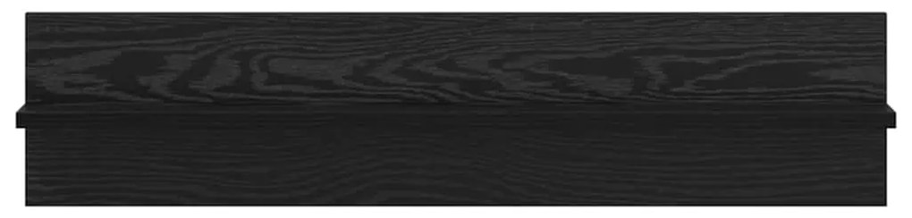Prateleiras de Parede 2 pcs Carvalho Preto 80 x 11.5 x 18 cm