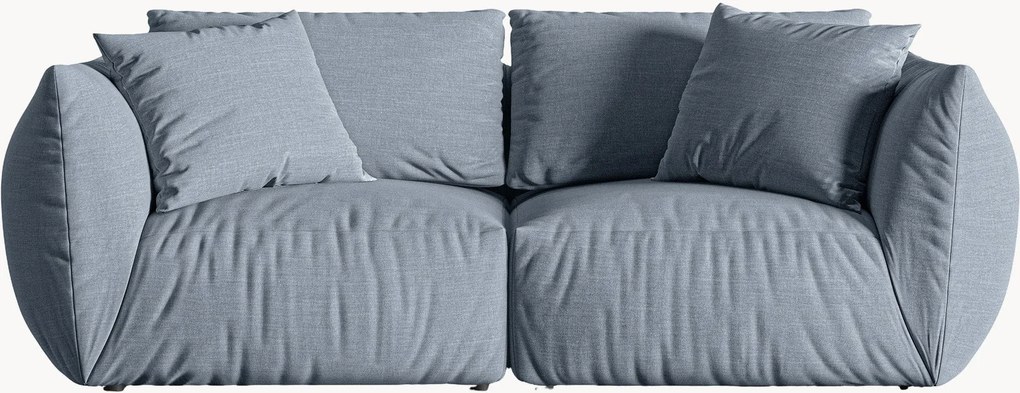 Sofá modular em chenille Chris (2 lugares), L 220 cm