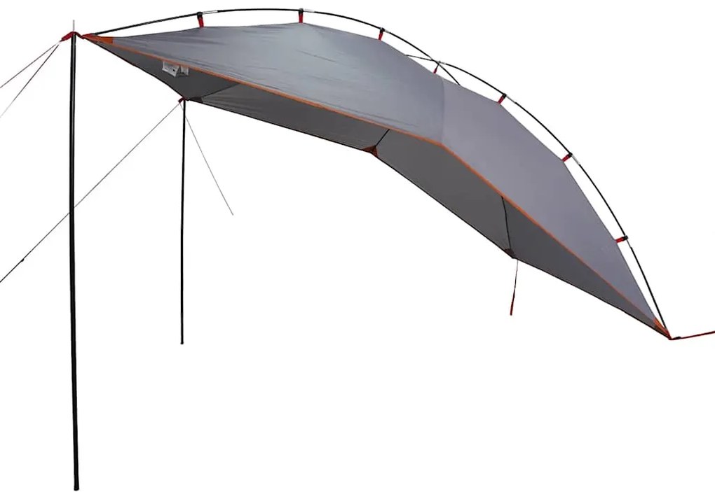 Tenda de carro impermeável cinzento e laranja