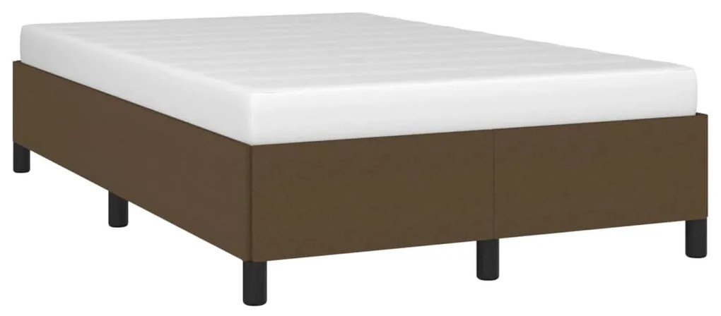 Estrutura de cama sem colchão 120x190cm castanho escuro