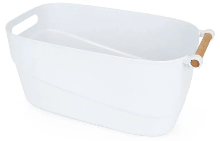 Cesta Multiusos Confortime Branco Plástico Com pegas 40 x 21,5 x 18 cm