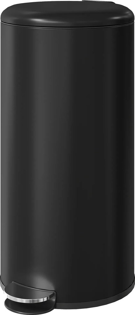 Caixote do Lixo de Cozinha com Pedal, 36 x 30 x 63,5 cm, Tampa com Fecho Suave, Preto