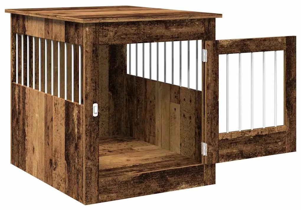Móveis para caixas para cães madeira velha 64,5x80x71 cm