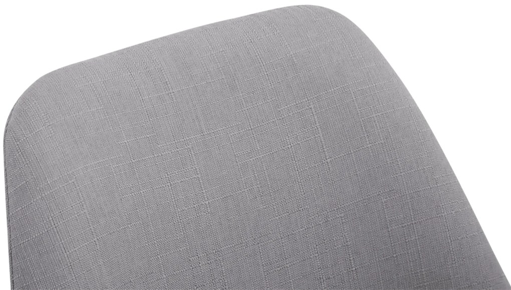 Cadeira de cozinha e sala de jantar Borneo em tecido com estrutura em Cor Nogueira 48 x 84 x 55 cm Cinzento