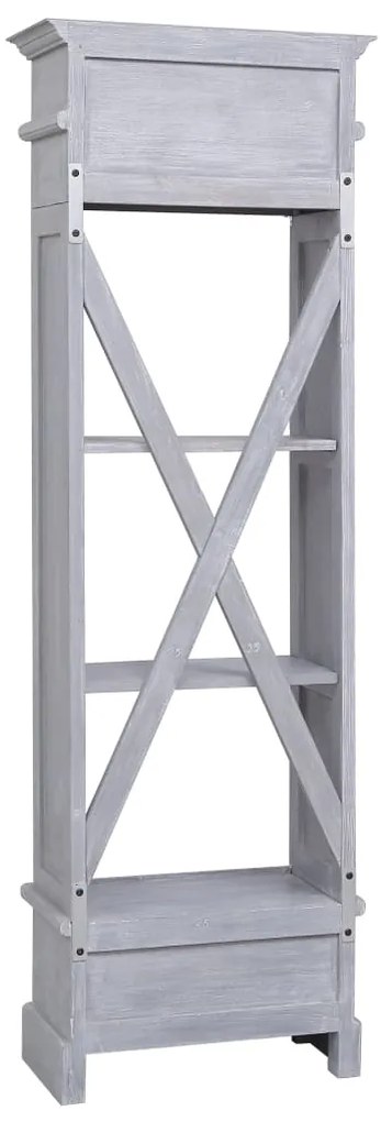 Aparador alto 60x30x175 cm mogno maciço