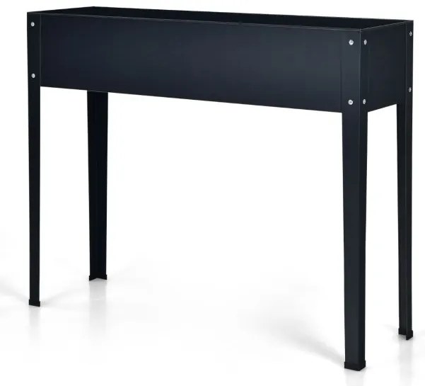 Canteiro de flores elevado de aço para áreas externas