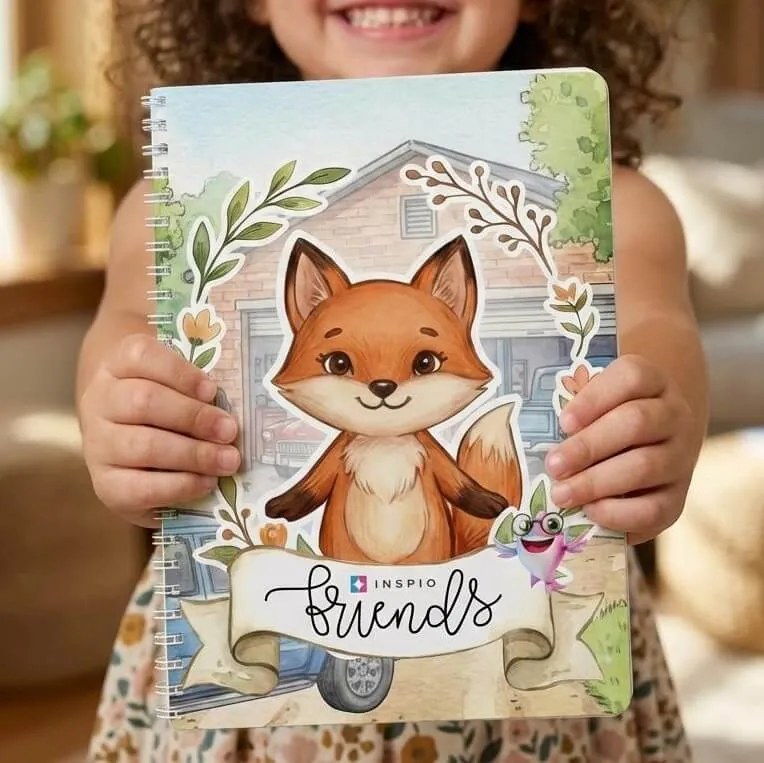 Amigos: livro interativo com velcro – A raposa na oficina