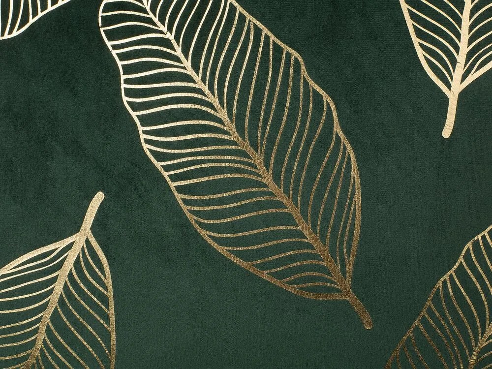 Conjunto de 2 almofadas decorativas verde escuro 45 x 45 cm FREESIA Beliani