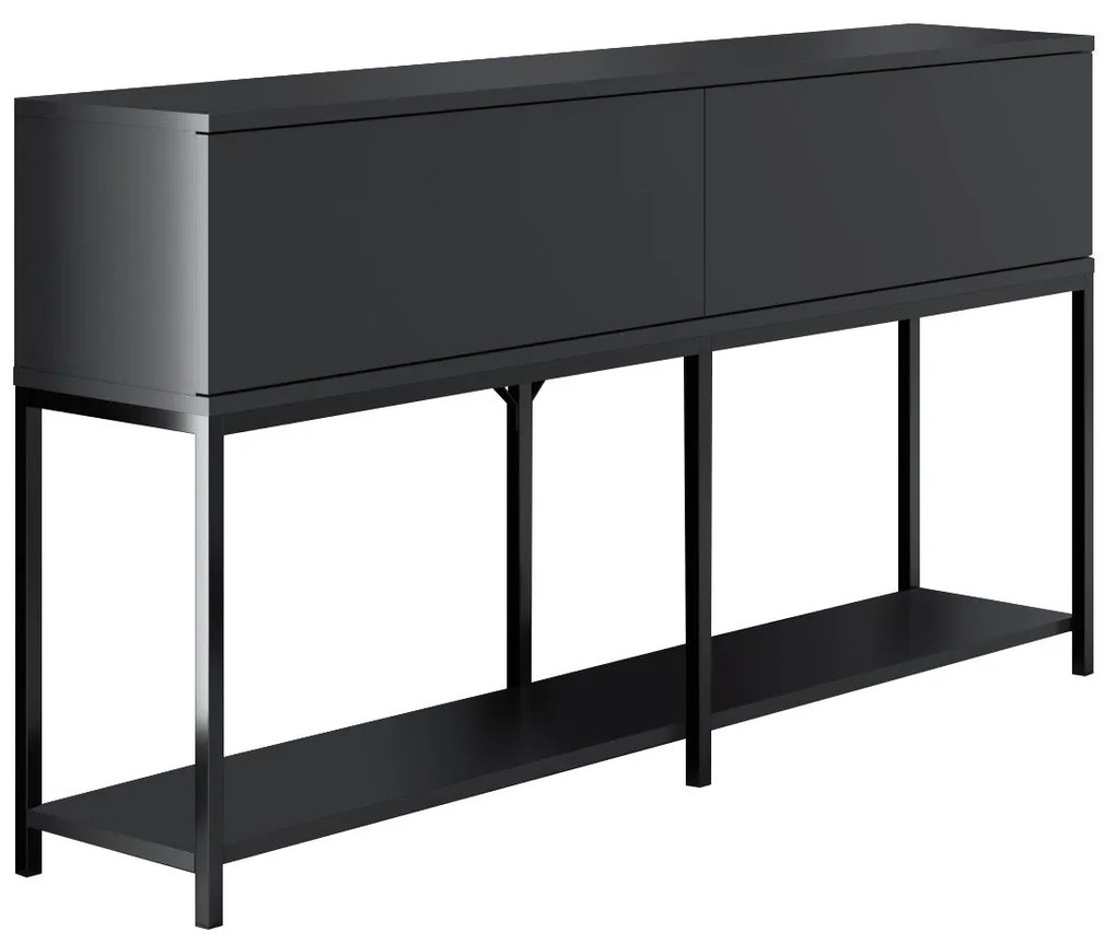 Conjunto de Mobiliário para Sala de Estar Lord – Antracite/Preto – TV: