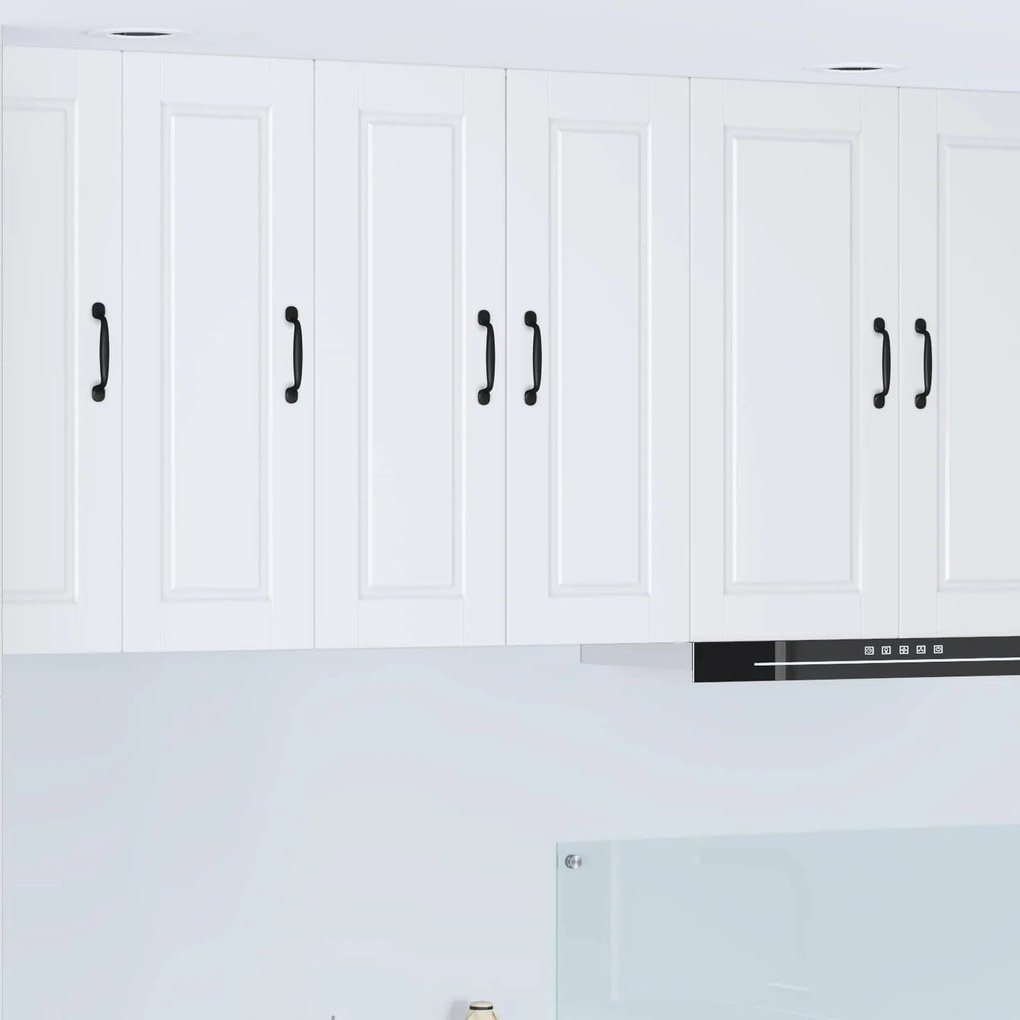 vidaXL Armário de Cozinha com prateleira 2 pcs Branco 30 x 31 x 80 cm