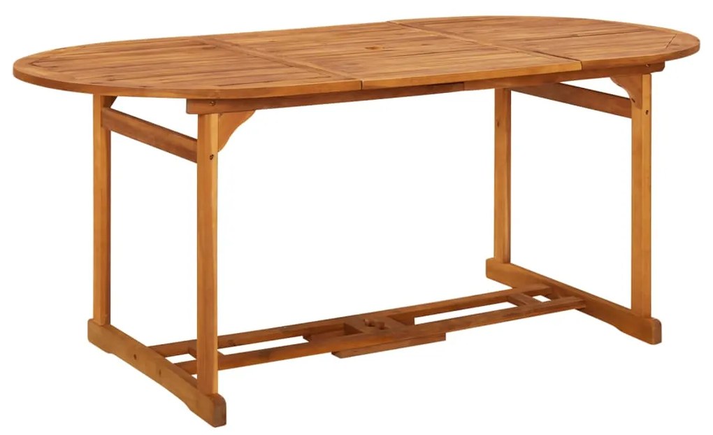 315948 vidaXL Mesa de jantar p/ jardim 180x90x75 cm madeira de acácia maciça