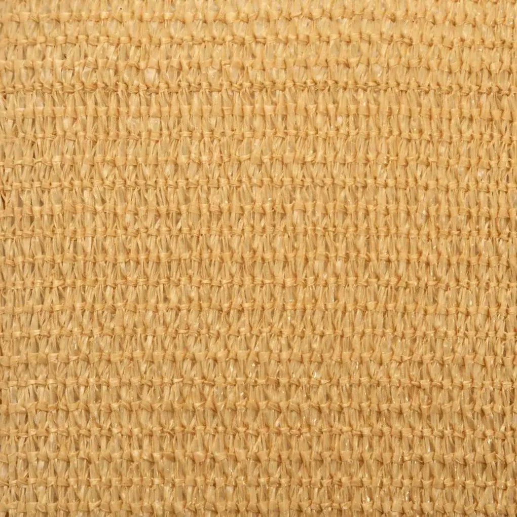 Para-sol estilo vela triangular 160 g/m² 4x5x6,8 m PEAD areia