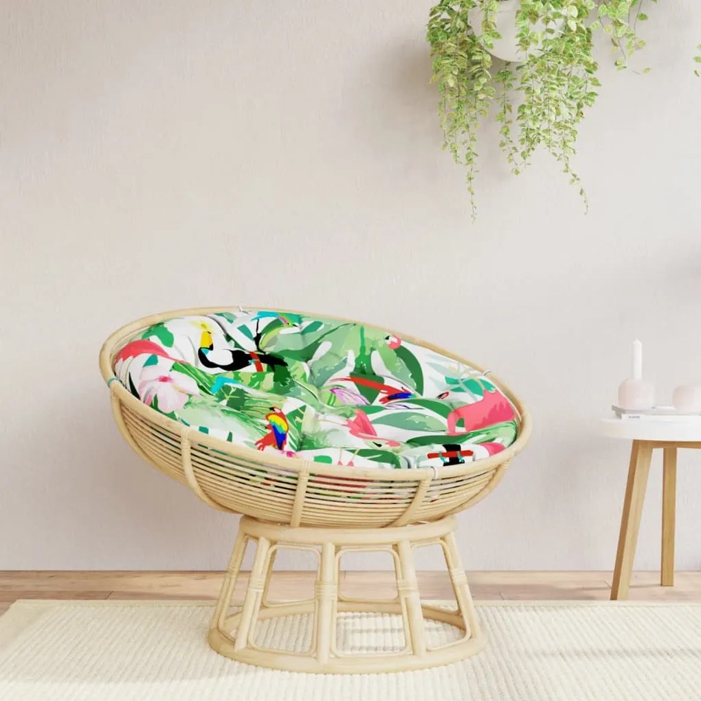 vidaXL Almofadão redondo Ø 100 x11 cm tecido oxford multicor