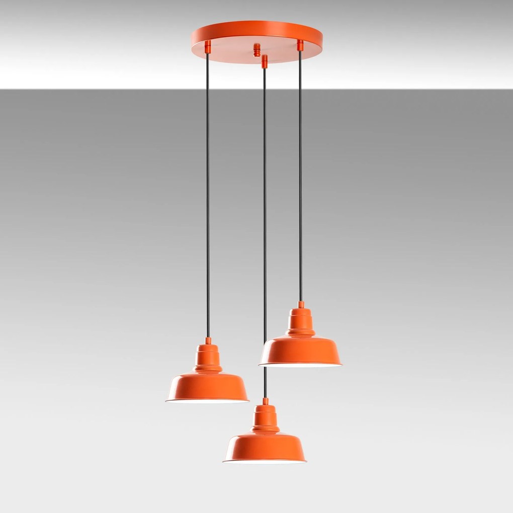 Candeeiro Suspenso Memati – Laranja – Diâmetro 45 cm
