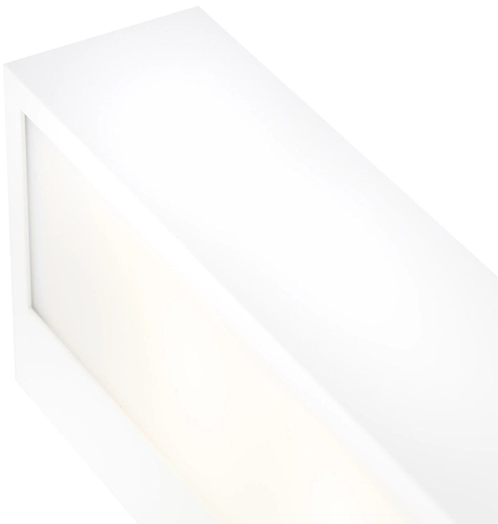 Candeeiro de parede alongado de design branco 35 cm - Houx Design