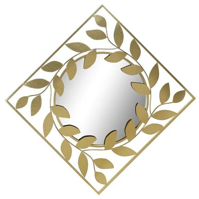Espelho de Parede Dkd Home Decor Espelho Dourado Metal Laurel (120 X 2,5 X 120 cm)