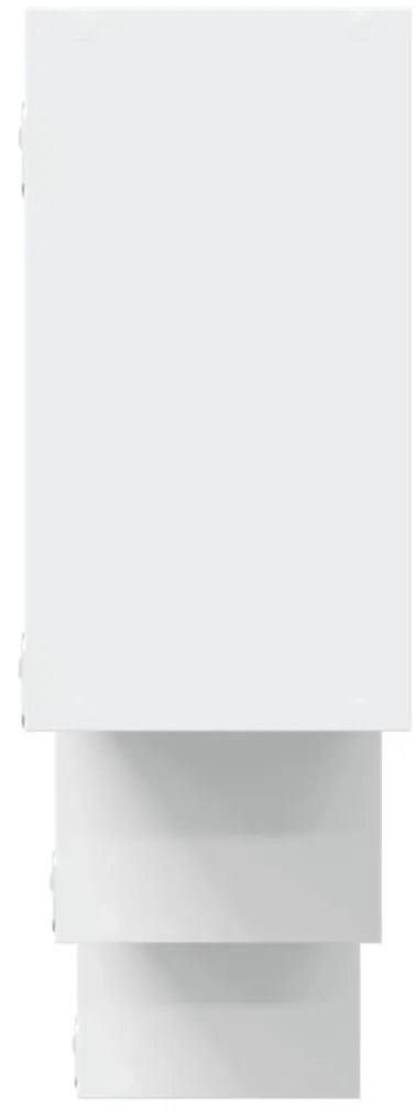 Prateleira de parede 159x18x66 cm derivados de madeira branco