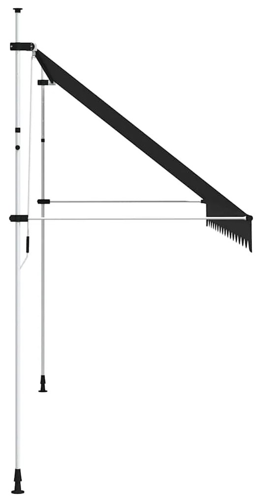 Toldo retrátil manual 400 cm antracite