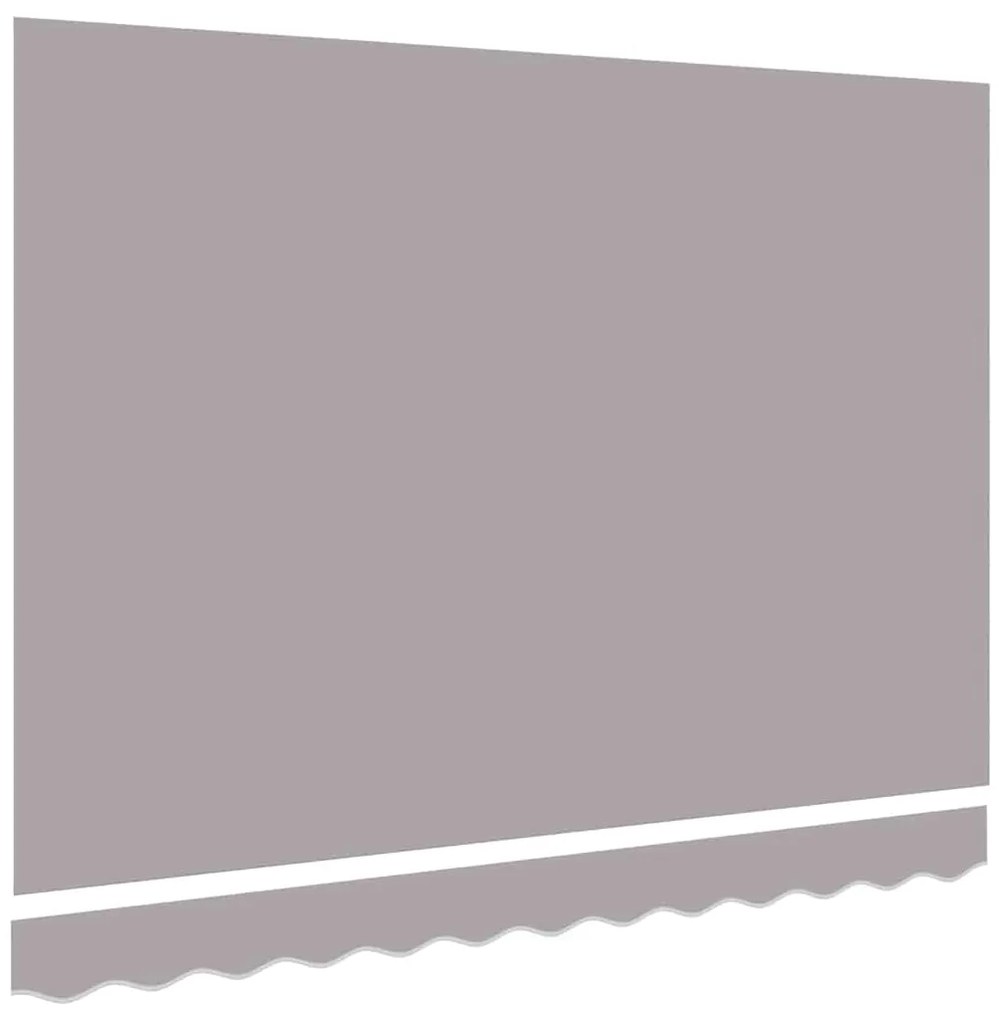 Tecido de Substituição de Toldo para Estrutura de 3x2.5 m Cinza Claro