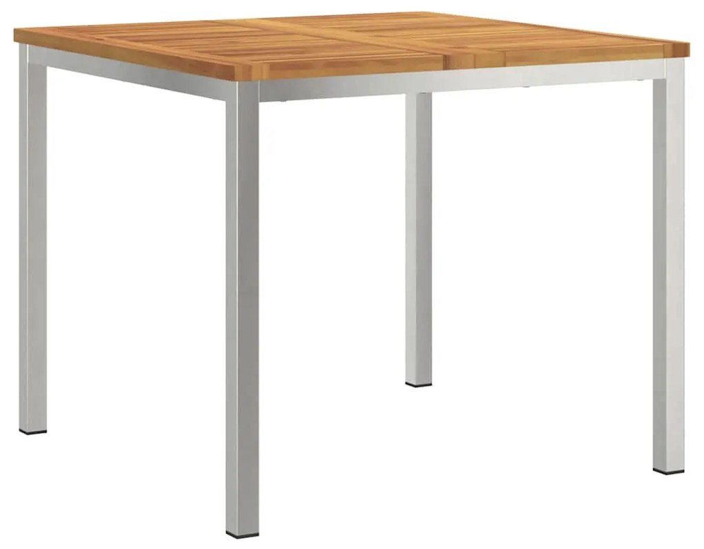 Conjunto de Jantar para Jardim com 5 Peças, mesa de madeira de acácia