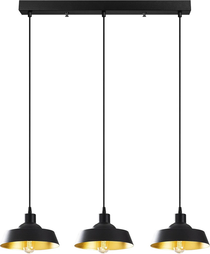 Candeeiro Berceste – Preto – 72 x 22 cm