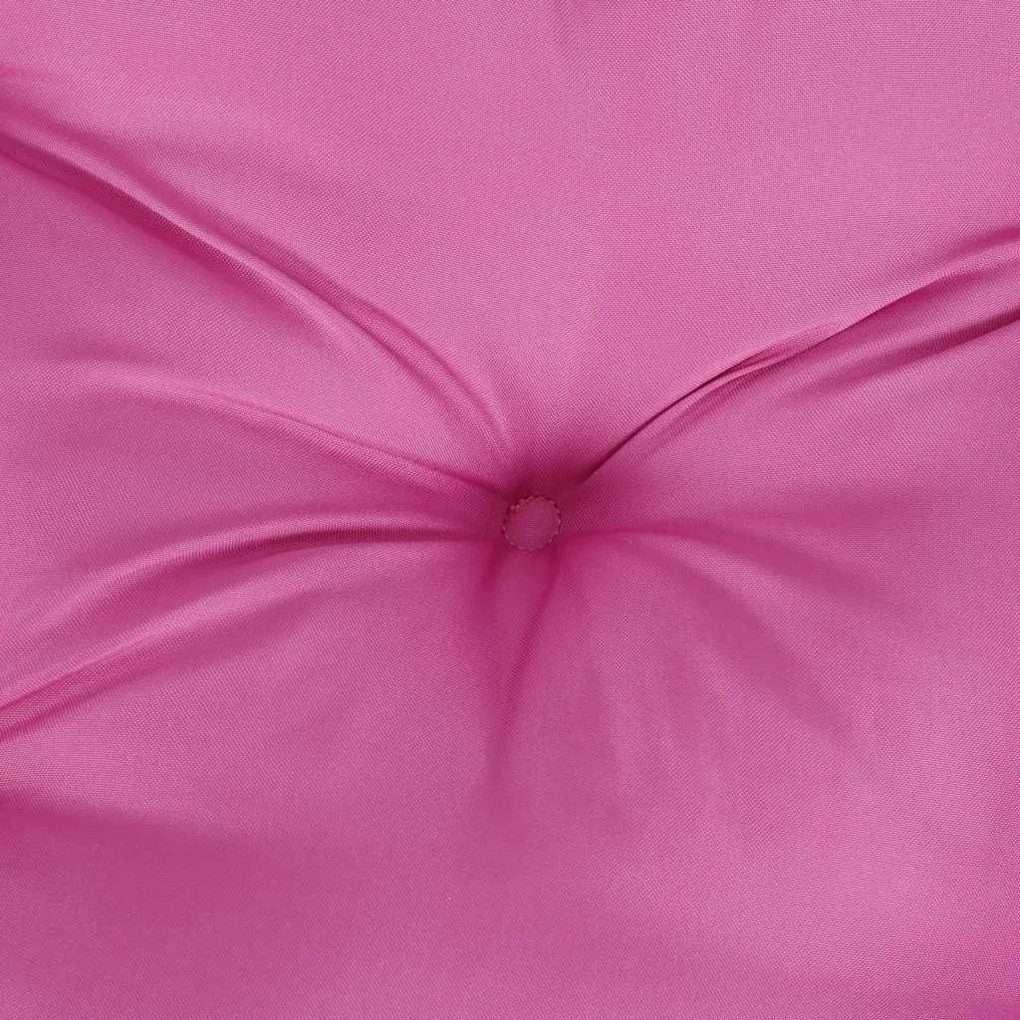 Almofadões p/ banco de jardim 2 pcs 200x50x7 cm tecido rosa