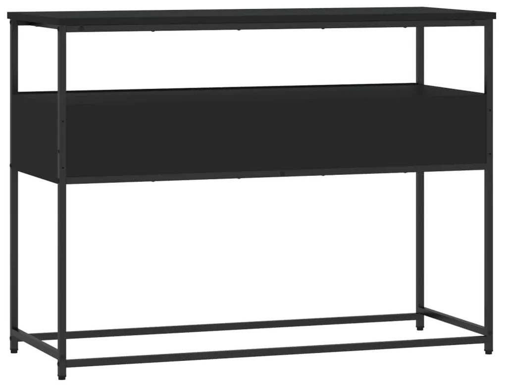 Mesa consola 100x40x75 cm derivados de madeira preto