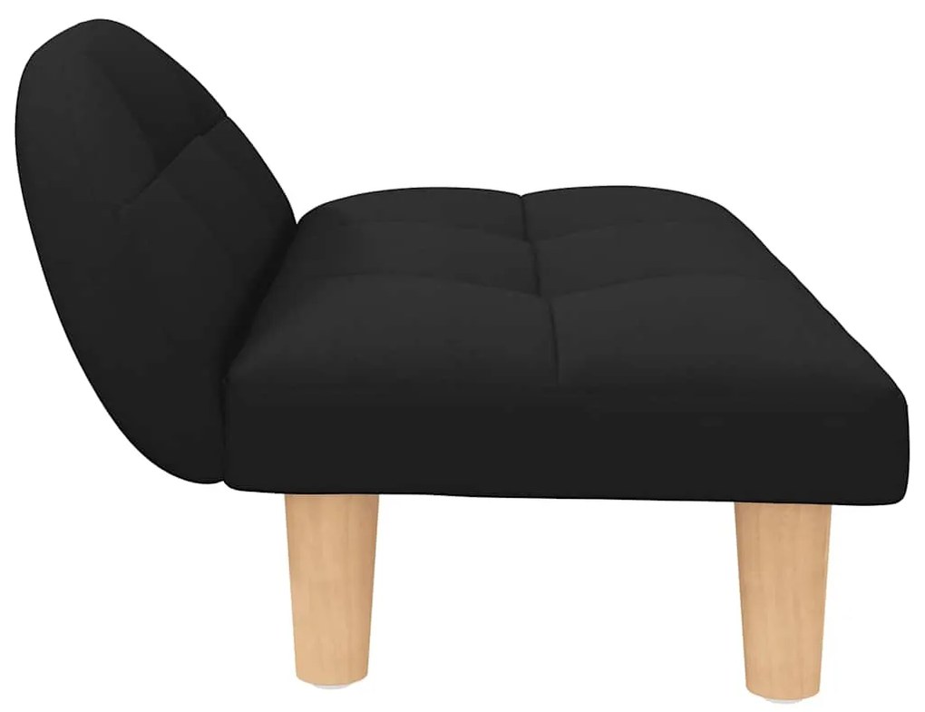 Cama para cães 70x52x30 cm tecido preto