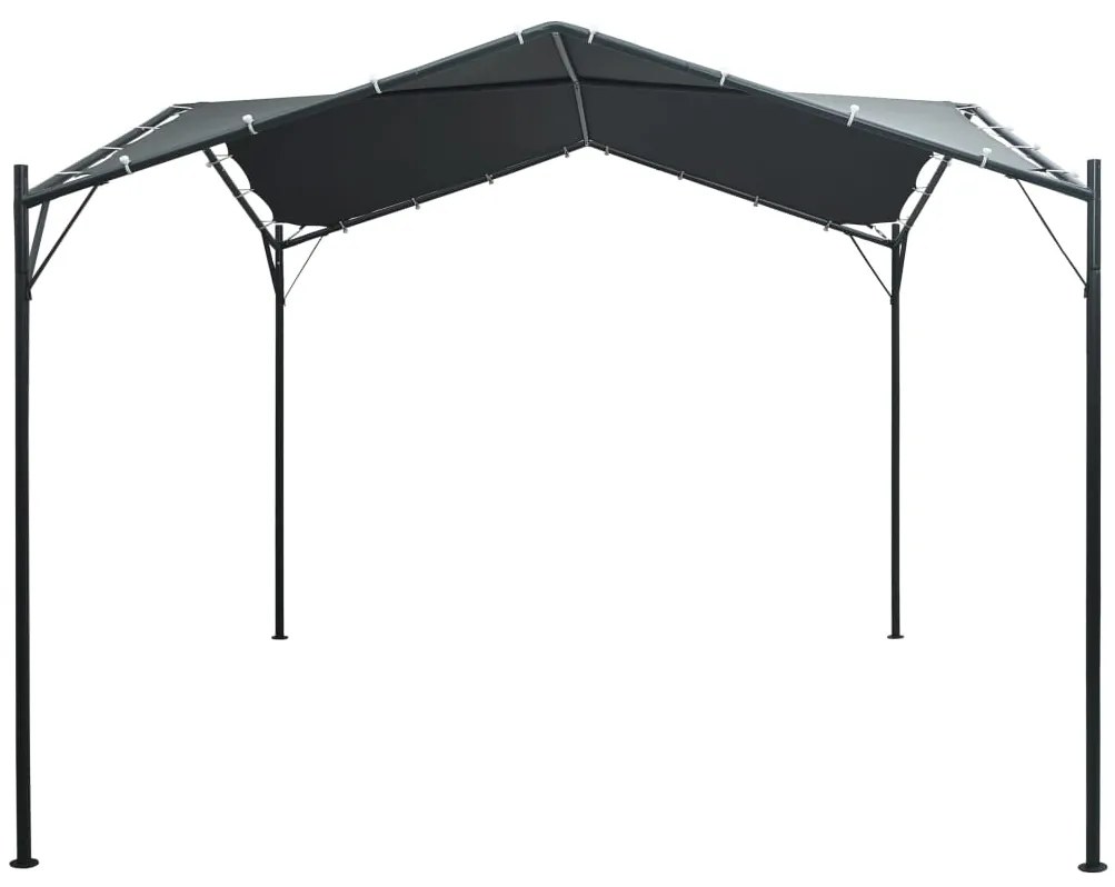 Gazebo tenda com toldo 3x3 m aço antracite