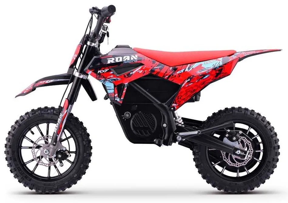 Mini moto elétrica para crianças 550W ROAN RXF (24V-12AH) AGM 10/10 Vermelha