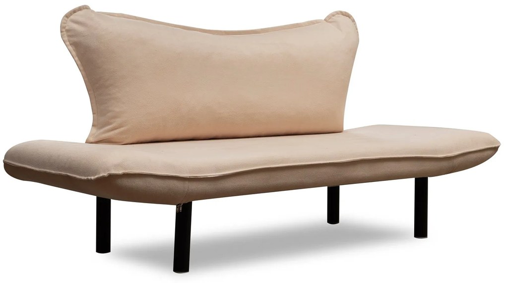 Sofá Cama "Chatto" – Creme  – 180x65x70 cm – Design Moderno