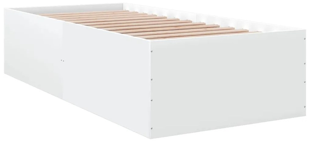 Estrutura de cama 90x190 cm derivados de madeira branco