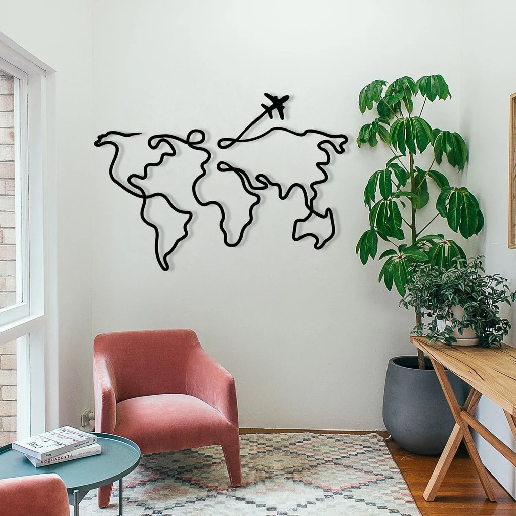Acessório Decorativo de Parede Mozzafiato – Preto – 60 x 42 cm