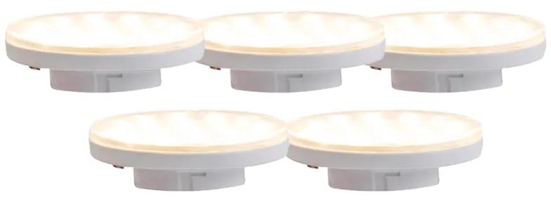 Conjunto de 5 GX53 reguláveis em 3 etapas em lâmpadas LED Kelvin 3W 350 lm 3000-6500K