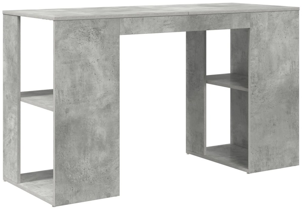 Secretária Cinza Cinza Concreto
