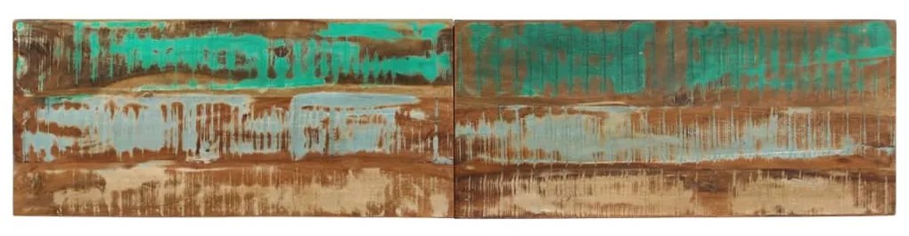 Banco 160x35x46 cm madeira recuperada maciça