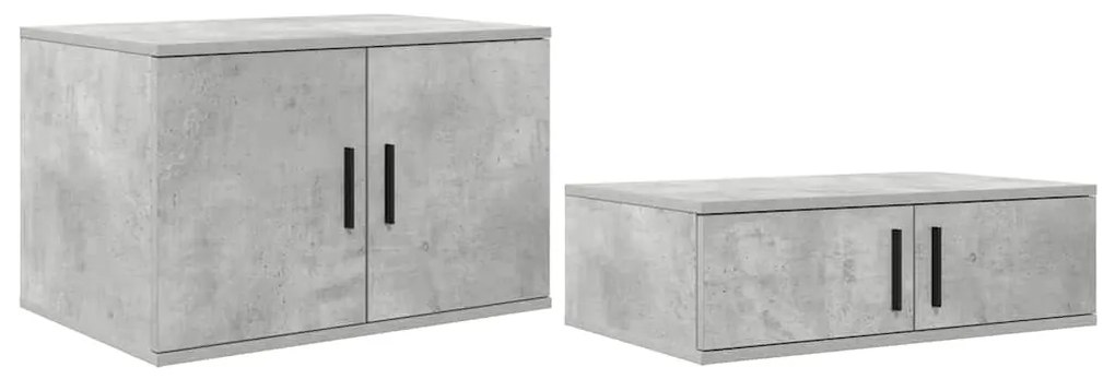 Estrutura de Cama com Armazenamento Cinza 100x200 cm