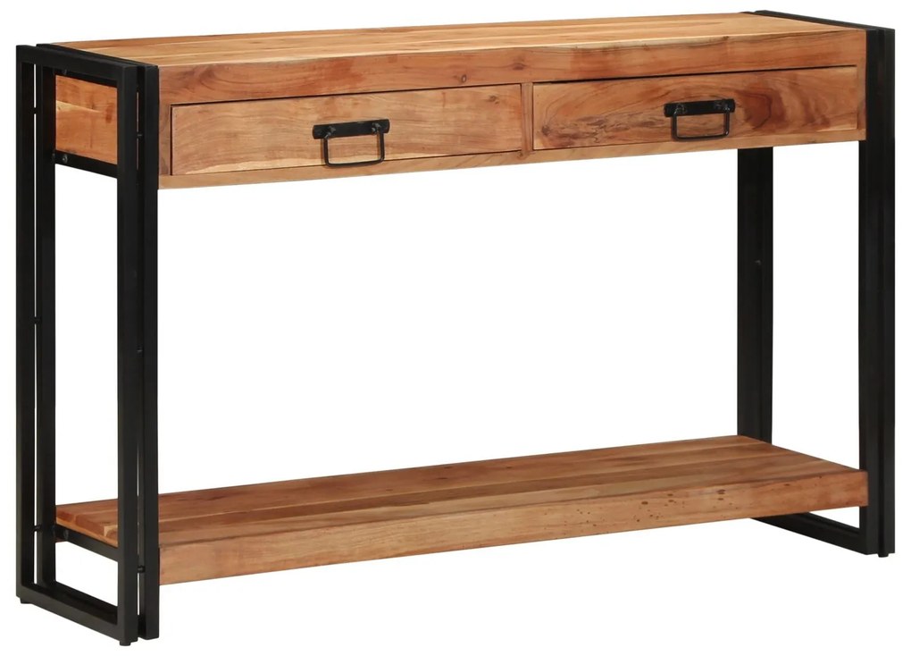 Mesa de Consola vidaXL 120x33x75 cm Madeira Sólida de Acácia