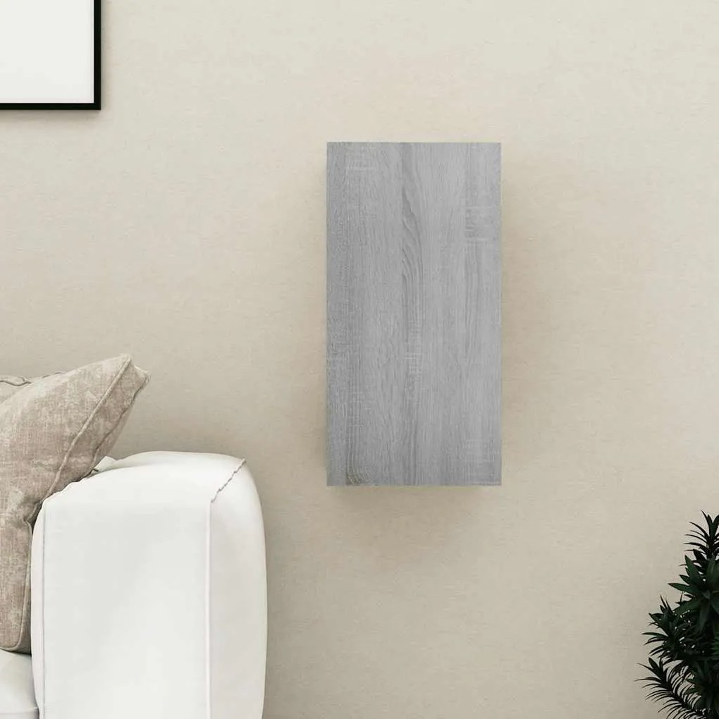 Móvel de TV 30,5x30x60 cm derivados de madeira cinzento sonoma