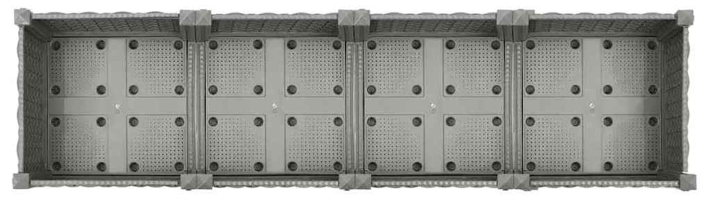 Canteiro elevado 160x40x23 cm polipropileno