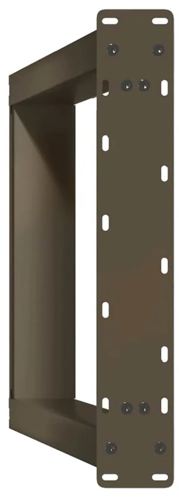 Pés para mesa de jantar em formato de U, 2 peças, aço natural, 60x(72-