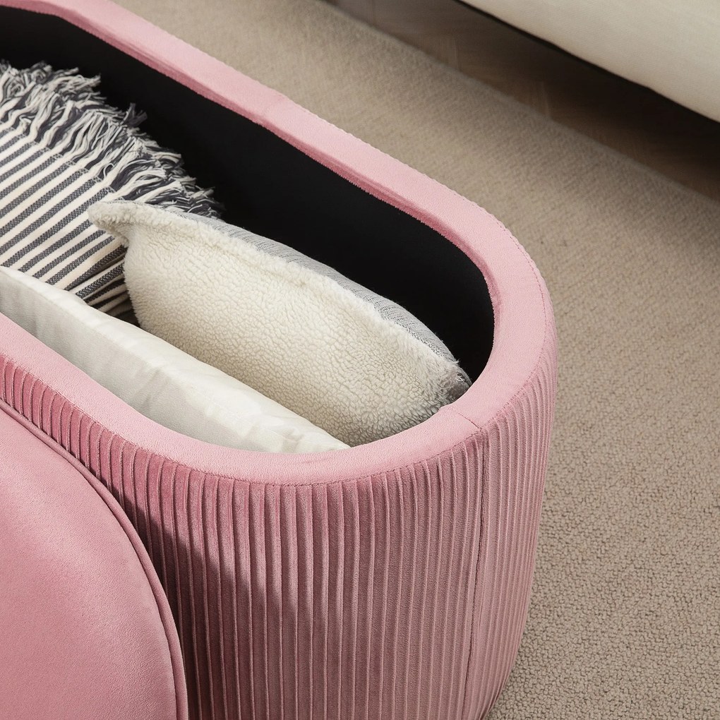 Banco com espaço de armazenamento Banco otomano com assento acolchoado