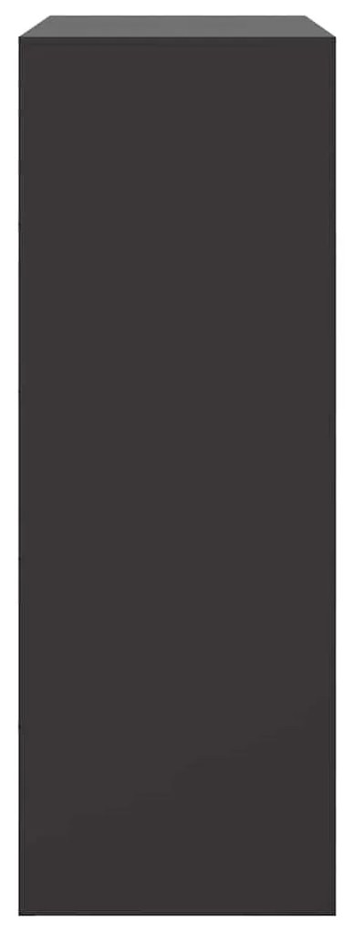 Aparador 67x39x107 cm aço preto