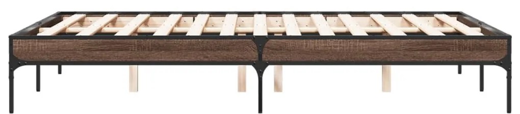 Estrutura de cama 135x190cm derivados madeira/metal