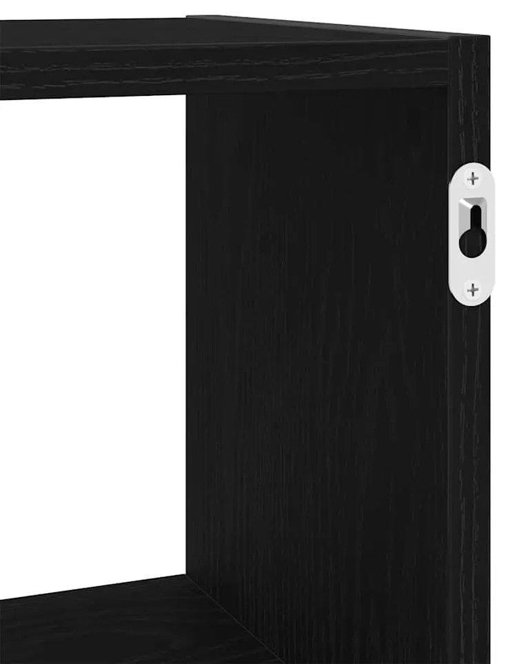 Prateleira de parede 100x25x50 cm deriv. madeira carvalho preto
